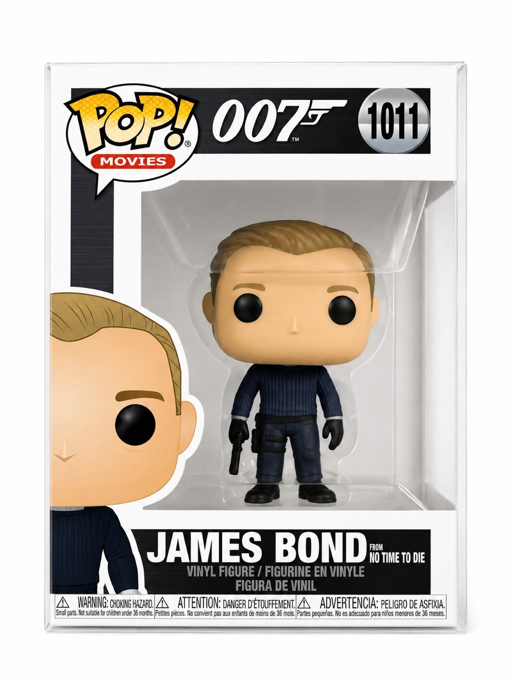 James Bond Funko Pop - No Time To Die w/ Plastic Box Protector